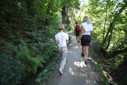 Über die Sticklgasse zu Fuß nach Meran